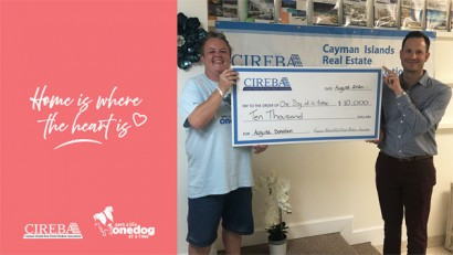 "Home is Where the Heart is" donates CI$10,000 to One Dog At A Time (ODAAT)  August Donation