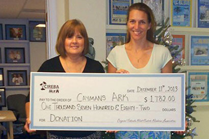 CAYMAN ISLANDS REAL ESTATE BROKERS ASSOCIATION DONATES TO CAYMAN’S ARK