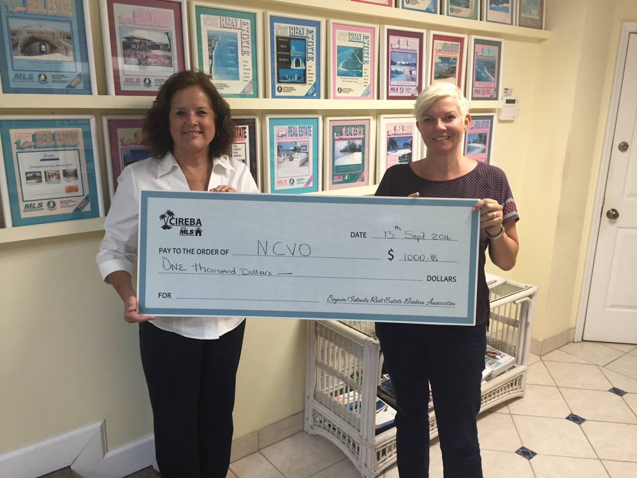CIREBA CAYMAN DONATES TO THE NCVO